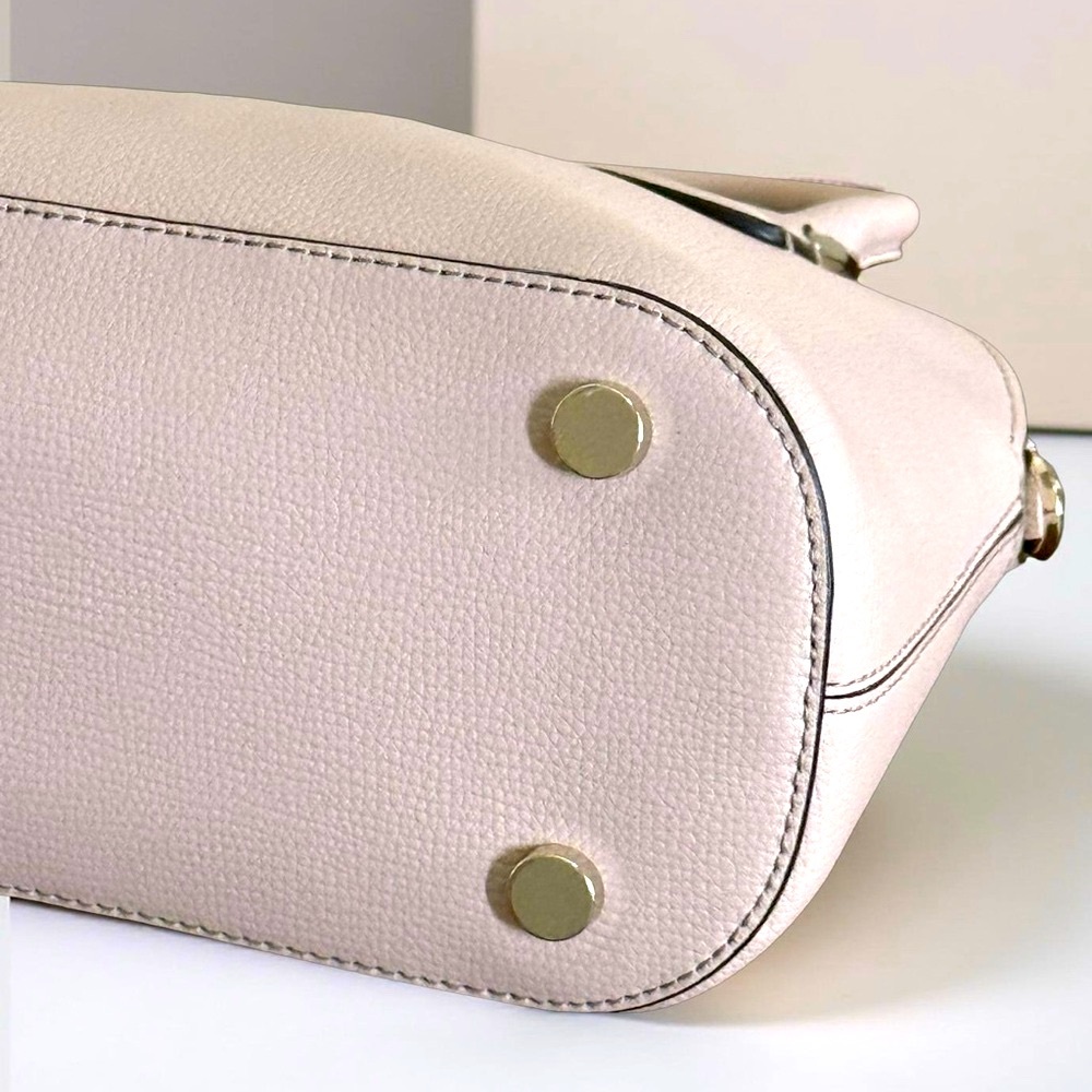 Authentic Kate Spade Soft Pink Leather Satchel Crossbody Handbag - Picture 8 of 16
